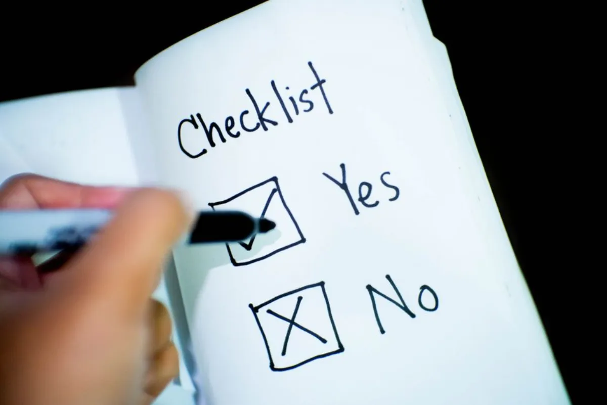 checklist warning